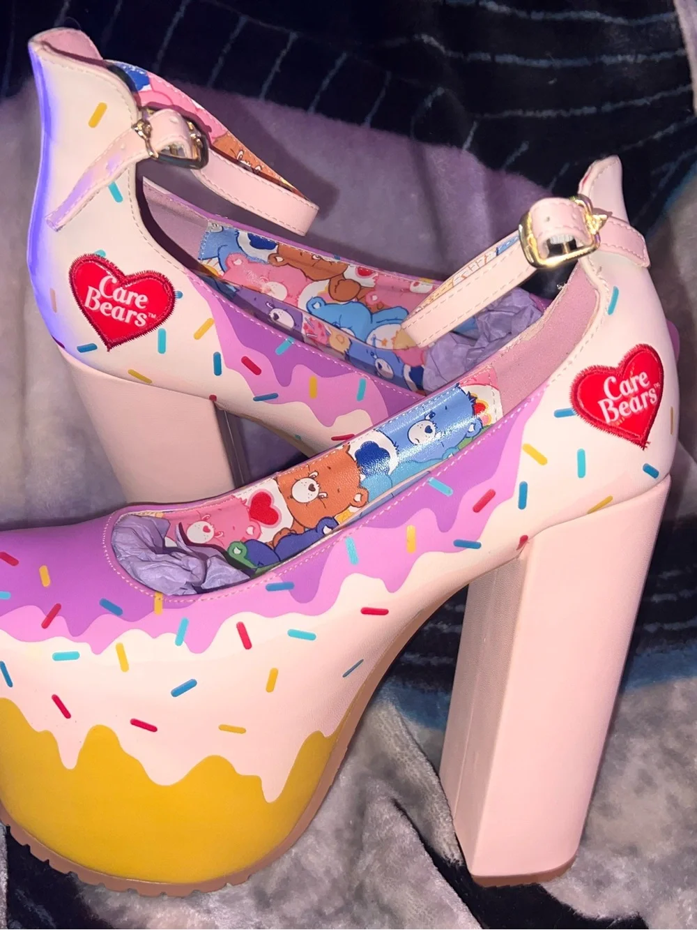 Iron Fist Care Bears Spring Fling Sprinkle Platform Mary Janes